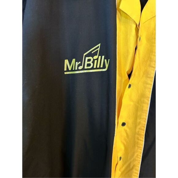 Vintage Cruisin USA Two Tone Black Yellow Mr Billy. Bowling Shirt 5XL (0732) - Picture 2 of 6